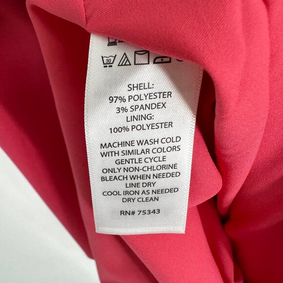 3/$25 Cynthia Rowley Shift Dress 4 Cold Shoulder Flounce Short Sleeves Pink NWT - Picture 10 of 10